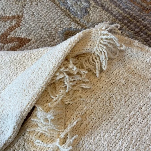 Madewell Cream Fringe Textured Knit Sweater – Size XS - Picture 6 of 7